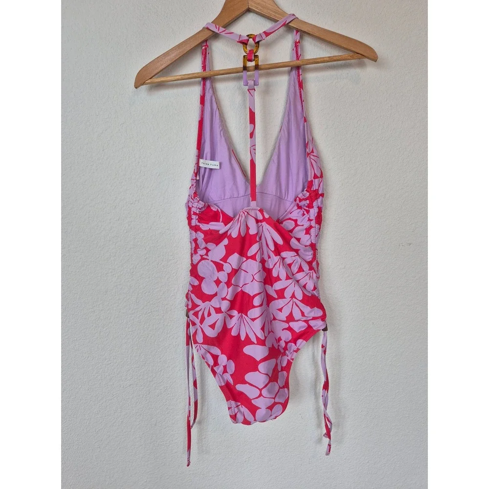 Trina Turk Bali Blossoms One-Piece‎ Swimsuit Size 8